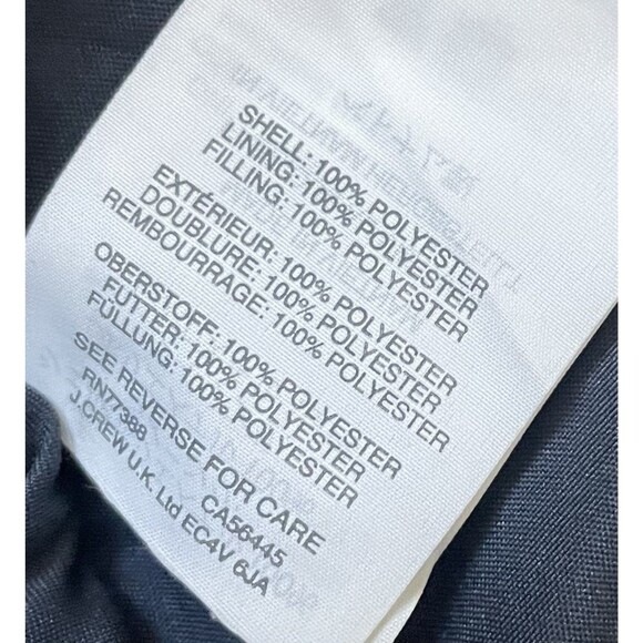 J Crew CREWCUTS Girls 10 Navy/Pink Puffy Hooded Winter Jacket Coat Parka - Picture 4 of 6